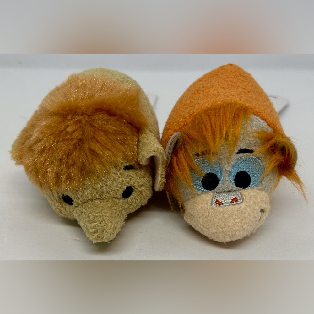Disney “Jungle Book” Junior the Elephant & King Louie Mini Tsum Tsums, NWT.